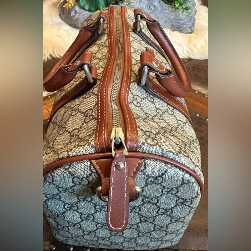 Gucci GG Coated Canvas Boston Bag - Picture 6 of 17